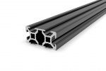 Aluminum profile 20x40 groove 6 B-type black